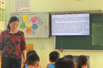 Tiết học “Tạm biệt chú cánh cam” đầy cảm xúc của cô Quyên lớp 2A