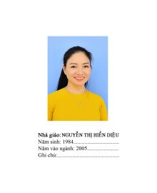 Nguyễn Thị Hiền Diệu