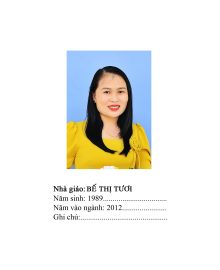 Bế Thị Tươi