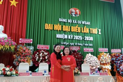ĐẠI BIỂU TIÊU BIỂU CỦA TRƯỜNG TIỂU HỌC NGUYỄN THỊ MINH KHAI THAM DỰ ĐẠI HỘI ĐẢNG BỘ XÃ CƯ M’GAR LẦN THỨ NHẤT, NHIỆM KỲ 2025–2030